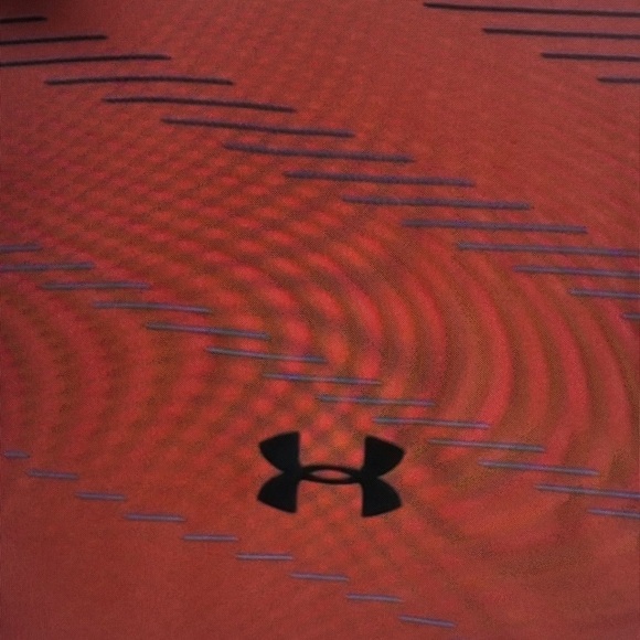 Under Armour Men’s Orange Short-Sleeve Performance Polo with Black Accents - Picture 2 of 3